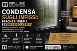 condensa finestre Napoli cause e soluzioni infissi alluminio isolamento
